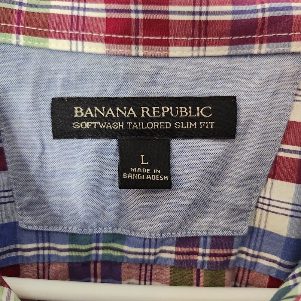 Banana Republic Men's Long Sleeve Button-down Shirt Size Large - Picture 4 of 6